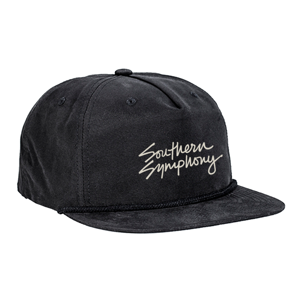 Southern Symphony acid washed classic snapback hat black rope detail product shot Russell Dickerson