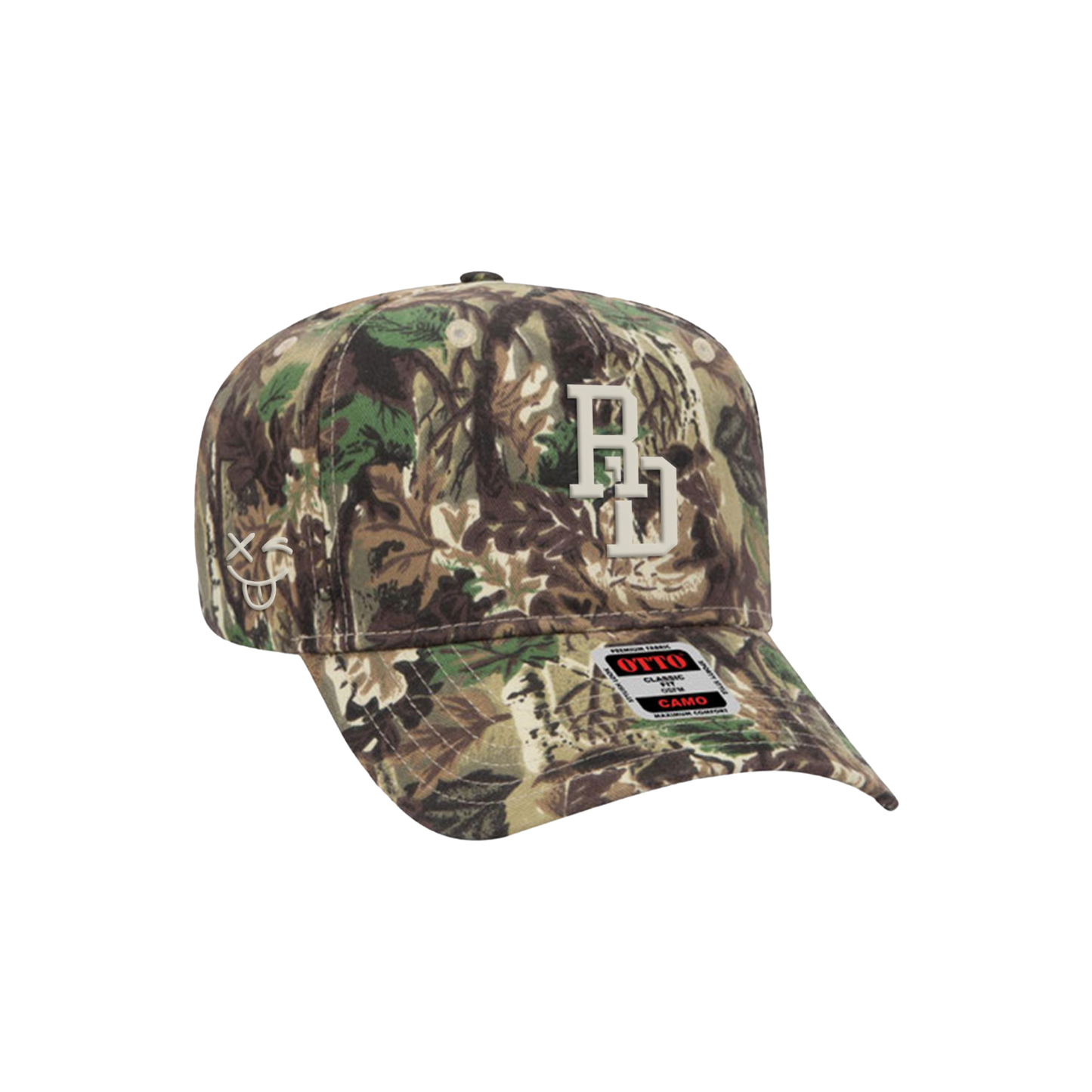 RD Puff Embroidery Camo Hat