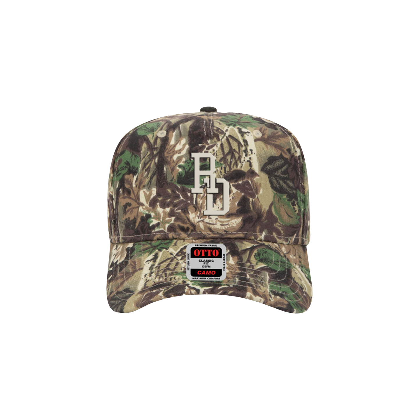 RD Puff Embroidery Camo Hat