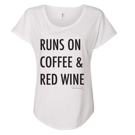Coffee & Red Wine Ladies T-Shirt